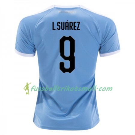 Fußballtrikots Uruguay Luis Suarez 9 Copa América 2019 Kurzarm Heimtrikotsatz kaufen